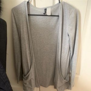 Gray cardigan